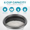 image:imageAroma Housewares ARC7431NGR 6Cup Cooked 3Cup UNCOOKED Pot Style Rice Cooker and Food SteamerRedRed
