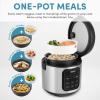image:imageAroma Housewares ARC994SB Rice amp Grain Cooker Slow Cook Steam Oatmeal Risotto 8cup cooked4cup uncooked2Qt Stainless Steel4 Cup Uncooked