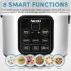 image:imageAroma Housewares ARC994SB Rice amp Grain Cooker Slow Cook Steam Oatmeal Risotto 8cup cooked4cup uncooked2Qt Stainless Steel4 Cup Uncooked