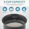 image:imageAroma Housewares ARC994SB Rice amp Grain Cooker Slow Cook Steam Oatmeal Risotto 8cup cooked4cup uncooked2Qt Stainless Steel4 Cup Uncooked