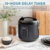 image:imageAroma Housewares ARC994SB Rice amp Grain Cooker Slow Cook Steam Oatmeal Risotto 8cup cooked4cup uncooked2Qt Stainless Steel6 Cup Uncooked