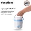 image:imageAroma Housewares MRC903D Mi 3Cup Cooked 15Cup UNCOOKED Digital Cool Touch Mini Rice CookerWhiteBlueWhite
