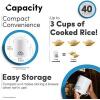 image:imageAroma Housewares MRC903D Mi 3Cup Cooked 15Cup UNCOOKED Digital Cool Touch Mini Rice CookerWhiteWhite