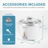 image:imageAroma Housewares Select Stainless Rice Cooker amp Warmer with Uncoated Inner Pot 14Cupcooked  3Qt ARC757SG6Cupcooked  13Qt
