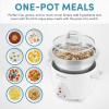 image:imageAroma Housewares Select Stainless Rice Cooker amp Warmer with Uncoated Inner Pot 14Cupcooked  3Qt ARC757SG6Cupcooked  13Qt