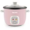 image:imageAroma Housewares 4Cups Cooked  1Qt Rice amp Grain Cooker ARC302NG WhitePink