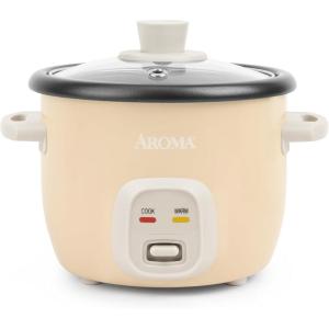 image:imageAroma Housewares 4Cups Cooked  1Qt Rice amp Grain Cooker ARC302NG WhiteMilk Tea