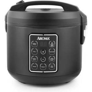 image:imageAroma Housewares ARC994SB Rice amp Grain Cooker Slow Cook Steam Oatmeal Risotto 8cup cooked4cup uncooked2Qt Stainless Steel6 Cup Uncooked
