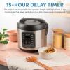 image:imageAROMA Professional Digital Rice Cooker 10Cup Uncooked  20Cup Cooked Multicooker Slow Cooker Steamer Oatmeal Cooker Egg Cooker STS 5 Qt Black ARC5200SB10Cup Uncooked  20Cup Cooked