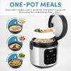 image:imageAROMA Professional Digital Rice Cooker 10Cup Uncooked  20Cup Cooked Multicooker Slow Cooker Steamer Oatmeal Cooker Egg Cooker STS 5 Qt Black ARC5200SB4Cup Uncooked  8Cup Cooked