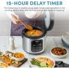 image:imageAROMA Professional Digital Rice Cooker 10Cup Uncooked  20Cup Cooked Multicooker Slow Cooker Steamer Oatmeal Cooker Egg Cooker STS 5 Qt Black ARC5200SB4Cup Uncooked  8Cup Cooked
