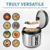 image:imageAroma Housewares 20 Cup Cooked 10 cup uncooked Digital Rice Cooker Slow Cooker Food Steamer SS Exterior ARC150SBBlackProfessional