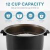 image:imageAroma Housewares 20 Cup Cooked 10 cup uncooked Digital Rice Cooker Slow Cooker Food Steamer SS Exterior ARC150SBBlackProfessional CoreCoat Ceramic
