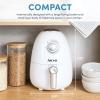 image:imageAroma Housewares 2Qt Air Fryer BuiltIn Timer Includes Nonstick Cooking Pan White AAF200