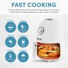 image:imageAroma Housewares 2Qt Air Fryer BuiltIn Timer Includes Nonstick Cooking Pan White AAF200