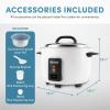 image:imageAroma Housewares 60Cup Cooked 30Cup UNCOOKED Commercial Rice Cooker ARC1033EWhite20Cup Uncooked  40Cup Cooked