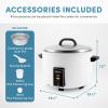 image:imageAroma Housewares 60Cup Cooked 30Cup UNCOOKED Commercial Rice Cooker ARC1033EWhite30Cup