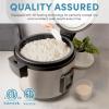 image:imageAroma Housewares 60Cup Cooked 30Cup UNCOOKED Commercial Rice Cooker Stainless Steel Exterior ARC1130S Silver32Cup UNCOOKED