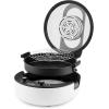 image:imageAroma Housewares AAF500 Air FryerMulticookerTwo Dial with Dual Top and Bottom Heating OnePot Meals Bake Roast Toast Nonstick Cooking Pan Cool Touch Handles 47 quart White