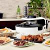 image:imageAroma Housewares AAF500 Air FryerMulticookerTwo Dial with Dual Top and Bottom Heating OnePot Meals Bake Roast Toast Nonstick Cooking Pan Cool Touch Handles 47 quart White
