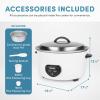 image:imageAroma Housewares Commercial 60Cup Cooked  14Qt Rice amp Grain Cooker ARC1430E WhiteCooker