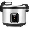 image:imageAroma Housewares 60Cup Cooked 30Cup UNCOOKED Commercial Rice Cooker Stainless Steel Exterior ARC1130S Silver32Cup UNCOOKED