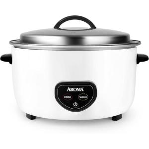 image:imageAroma Housewares Commercial 60Cup Cooked  14Qt Rice amp Grain Cooker ARC1430E WhiteCooker