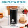 image:imageAROMA 4in1 Cold amp Warm Milk Frother and Steamer with AutoOff OneTouch Controls 200mlBlack