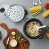 image:imageAROMA Rice Cooker 3Cup Uncooked  6Cup Cooked Small Rice Cooker Oatmeal Cooker Soup Maker Auto Keep Warm 15 Qt White ARC363NG6 Cup Cooked  3 Cup Uncooked  15 Qt