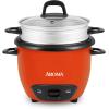 image:imageAROMA Rice Cooker 3Cup Uncooked  6Cup Cooked Small Rice Cooker Oatmeal Cooker Soup Maker Auto Keep Warm 15 Qt White ARC363NG6 Cup Cooked  3 Cup Uncooked  15 Qt