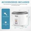 image:imageAROMA Rice Cooker 3Cup Uncooked  6Cup Cooked Small Rice Cooker Oatmeal Cooker Soup Maker Auto Keep Warm 15 Qt White ARC363NG6 Cup Cooked  3 Cup Uncooked  15 Qt