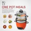 image:imageAROMA Rice Cooker 3Cup Uncooked  6Cup Cooked Small Rice Cooker Oatmeal Cooker Soup Maker Auto Keep Warm 15 Qt White ARC363NG6 Cup Cooked  3 Cup Uncooked  15 Qt