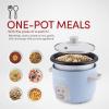 image:imageAroma Housewares 4Cup Rice Cookers ARC302NGBL and ARC302NG Bundle Blue and WhiteBlue