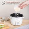 image:imageAroma Housewares 4Cup Rice Cookers ARC302NGBL and ARC302NG Bundle Blue and WhiteBlue