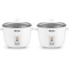 image:imageAROMA Rice Cooker 3Cup Uncooked  6Cup Cooked Small Rice Cooker Oatmeal Cooker Soup Maker Auto Keep Warm 15 Qt White ARC363NG6 Cup Cooked  3 Cup Uncooked  15 QtPack of 2
