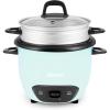 image:imageAROMA Rice Cooker 3Cup Uncooked  6Cup Cooked Small Rice Cooker Oatmeal Cooker Soup Maker Auto Keep Warm 15 Qt White ARC363NG6 Cup Cooked  3 Cup Uncooked  15 Qt
