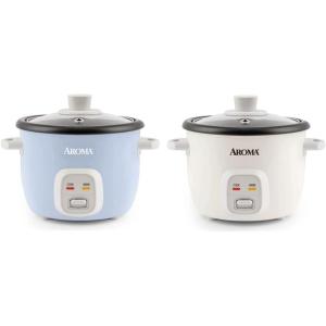 image:imageAroma Housewares 4Cup Rice Cookers ARC302NGBL and ARC302NG Bundle Blue and WhiteBlue
