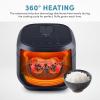 image:imageAROMA Professional 6Cups UnCooked  3Qt 360 Induction Rice Cooker amp Multicooker ARC7606GRGRAY
