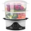 image:imageAroma Housewares 6Qt 2Tier Food Steamer Dishwasher Safe AFS140B Black 6 Liter