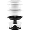 image:imageAroma Housewares 6Qt 2Tier Food Steamer Dishwasher Safe AFS140B Black 6 Liter