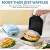 image:imageAROMA 3in1 Panini Press Sandwich Grill and Waffle Maker with Removable Ceramic Coated Plates