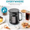 image:imageAROMA 5Minute Instant Cold Brew Coffee Maker with Pressure Infusion Cold Brew Coffee Carafe 17 OuncesBlack