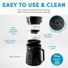 image:imageAROMA 5Minute Instant Cold Brew Coffee Maker with Pressure Infusion Cold Brew Coffee Carafe 17 OuncesBlack