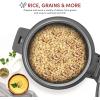 image:imageAroma Housewares 60Cup Cooked 30Cup UNCOOKED Commercial Rice Cooker Stainless Steel Exterior ARC1130S amp ARC360NGP 20Cup PotStyle Rice Cooker amp Food Steamer White