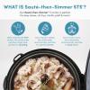 image:imageAroma Professional Touch Glass Lid Food Steamer Slow Cooker Multicooker with 11 Preset Functions Steam Tray Measuring Cup Rice Spatula 20 CookedRed