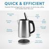 image:image17L  7Cup Stainless Steel Electric Kettle with Cordless Pouring Automatic Keep Warm Mode Powerful amp Quick 1750 Wattage AWK1402SB