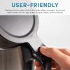 image:imageAROMA 17Liter Electric Kettle with Rapid Boil and AutoShutOff in Stainless Steel AWK1401SB