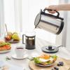 image:imageAROMA 17Liter Electric Kettle with Rapid Boil and AutoShutOff in Stainless Steel AWK1401SB
