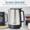 image:imageAROMA 17Liter Electric Kettle with Rapid Boil and AutoShutOff in Stainless Steel AWK1401SB