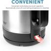 image:imageAROMA 17Liter Electric Kettle with Rapid Boil and AutoShutOff in Stainless Steel AWK1401SB